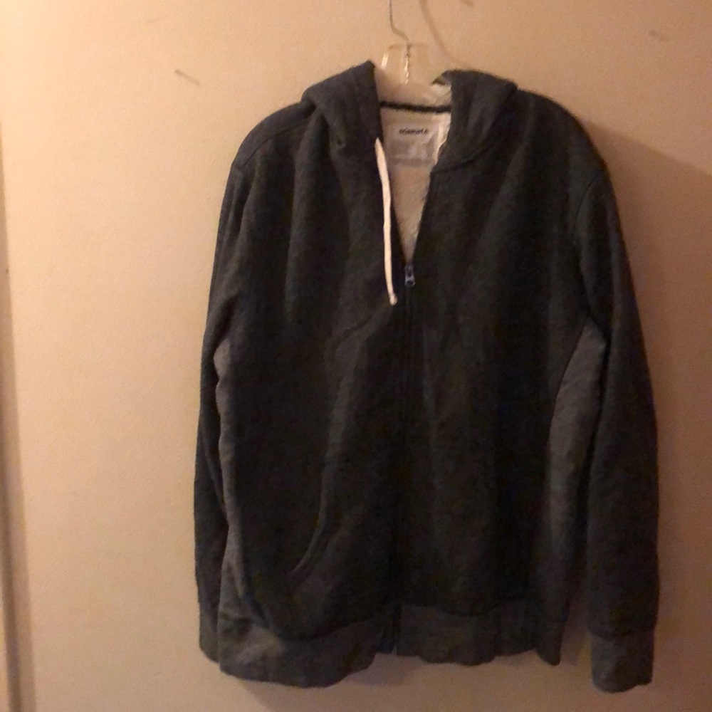 Sonoma Mens Hooded XL Fleece Lined Full Zip Jacket